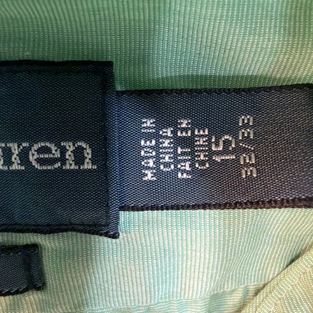Polo Ralph Lauren Men Green Classic Fit LS Shirt Size 15 32/33